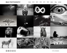 black&white photography template