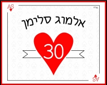 מיתוג ועיצוב יום הולדת 30