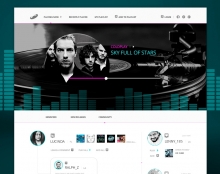 Social Music Player Website